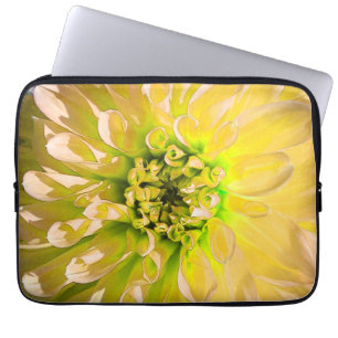 Funda Para Portátil Flor de Dahlia amarilla