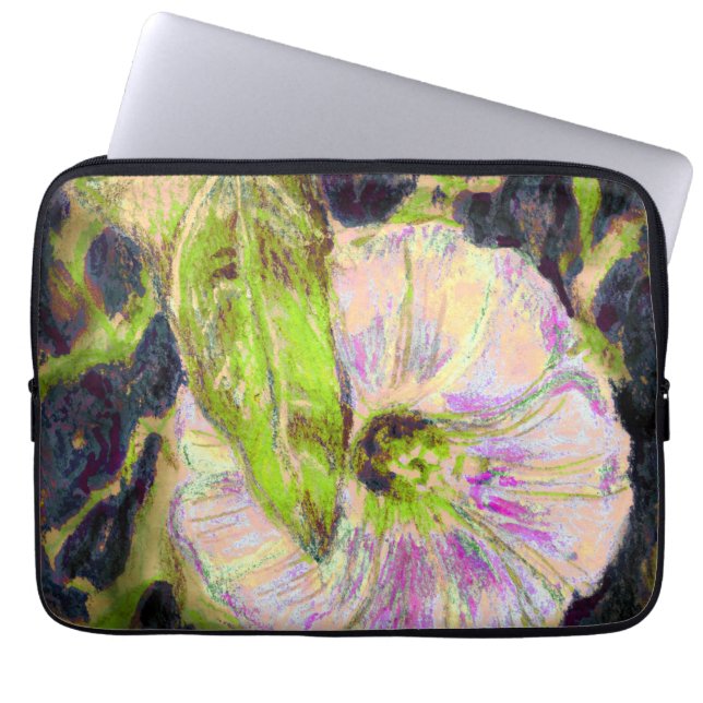 Funda Para Portátil Flor de gloria salvaje de la mañana (Frente)