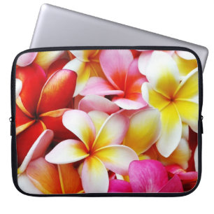 Funda Para Portátil Flor de Hawaii del Frangipani del Plumeria