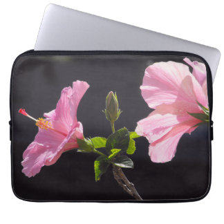 Funda Para Portátil Flor de Hibisco de Perfil