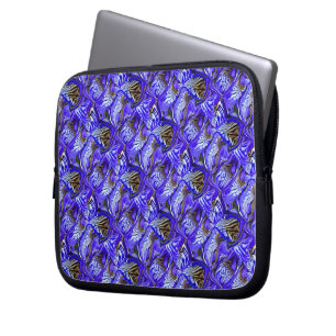 Funda Para Portátil Flor de iris púrpura / inclinada / cubierta /