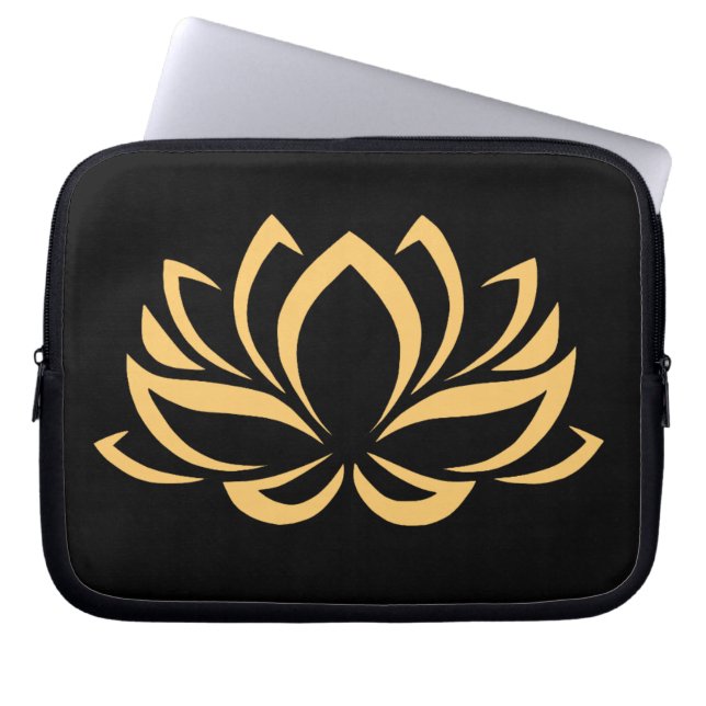 Funda Para Portátil Flor de la flor de Lotus del japonés (Frente)