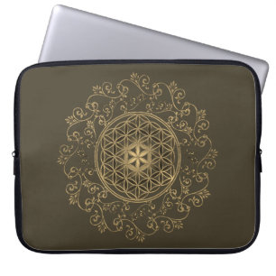 Funda Para Portátil Flor de la Vida - Mandala Adornos Vintage 2