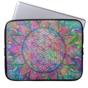 Funda Para Portátil Flor de la Vida - Mandala Hindú 7c