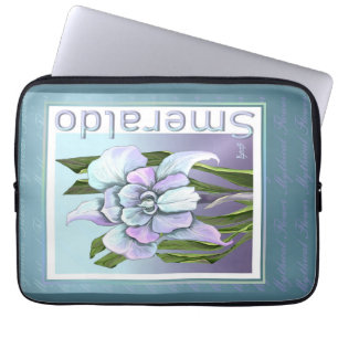 Funda Para Portátil Flor de Smeraldo