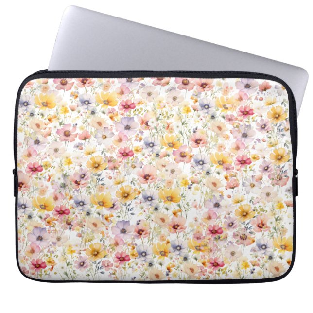 Funda Para Portátil Flor de verano primavera (Frente)