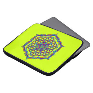 Funda Para Portátil Flor de vida / Blume des Lebens - Lotus Contour