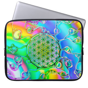 Funda Para Portátil Flor De Vida - Formas Coloridas 1