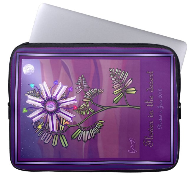 Funda Para Portátil Flor en el desierto (Frente)