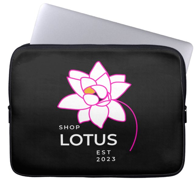 Funda Para Portátil Flor LOTUS (Frente)