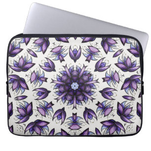 Funda Para Portátil Flor Mandala Resumen Patrón Kaleidoscópico