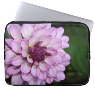 Funda Para Portátil Flor morada dahlia flor flor mosca portátil manga