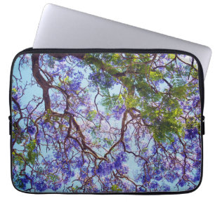 Funda Para Portátil Flor morada Jacaranda Arbol Aceite Art,