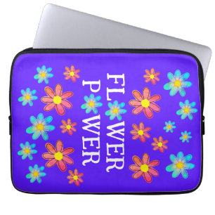 Funda Para Portátil Flor Poder Purple