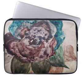 Funda Para Portátil Flor Princesa Pastel Marina Azul Rubor Floral rosa
