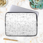 Funda Para Portátil Flor silvestre de amapola flor Minimalista blanca<br><div class="desc">Dé una elegante remodelación tecnológica con nuestra funda para portátiles Poppy Wildflower. La protección práctica se encuentra con la belleza minimalista.</div>