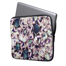 Funda Para Portátil Flor virtual confusa en tonos degradados