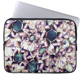 Funda Para Portátil Flor virtual confusa en tonos degradados