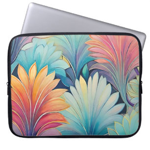 Funda Para Portátil Flora 1 Funda de portátil Floral Pastel