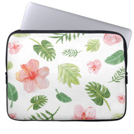 Funda Para Portátil Flora acuarela