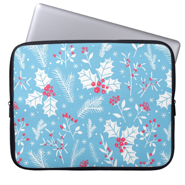 Funda Para Portátil Flora de invierno 2 (Frente)