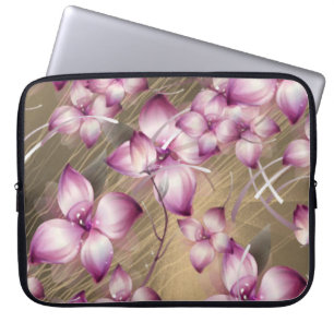 Funda Para Portátil Flora de manga para portátiles
