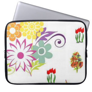 Funda Para Portátil Flora de manga para portátiles