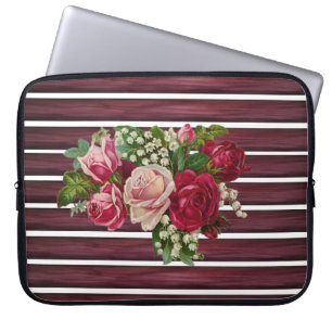Funda Para Portátil Flora de manga para portátiles