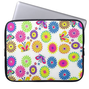 Funda Para Portátil Flora de manga para portátiles