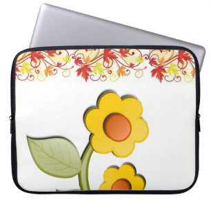 Funda Para Portátil Flora de manga para portátiles