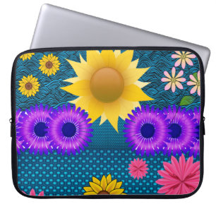 Funda Para Portátil Flora de manga para portátiles