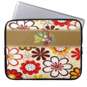 Funda Para Portátil Flora de manga para portátiles