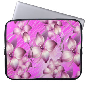 Funda Para Portátil Flora de manga para portátiles