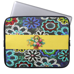Funda Para Portátil Flora de manga para portátiles