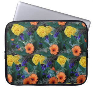 Funda Para Portátil Flora de manga para portátiles