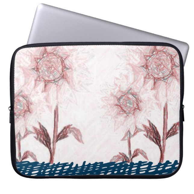 Funda Para Portátil Flora de manga para portátiles (Frente)