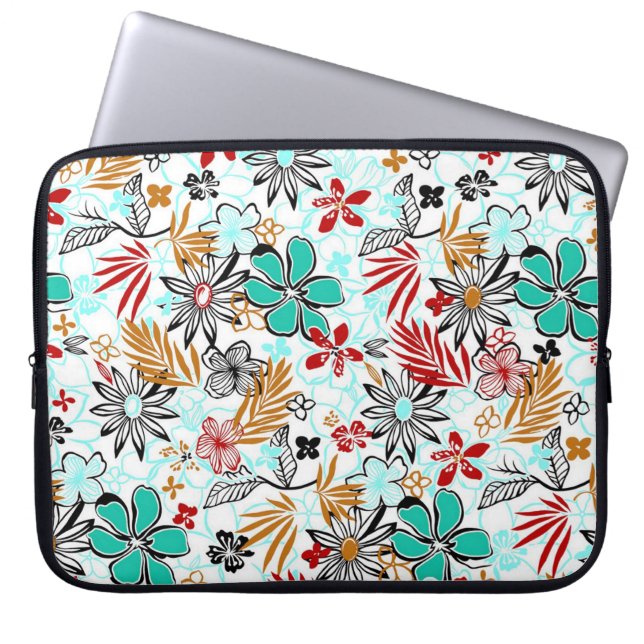 Funda Para Portátil Floral (Frente)