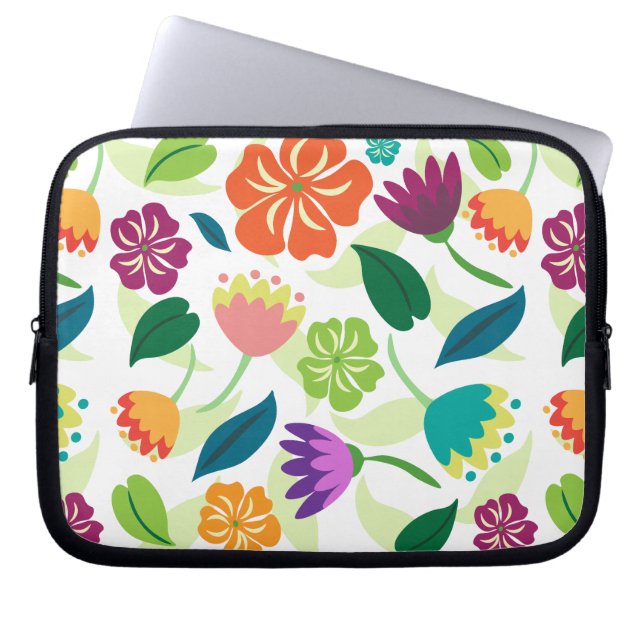 Funda Para Portátil Floral (Frente)