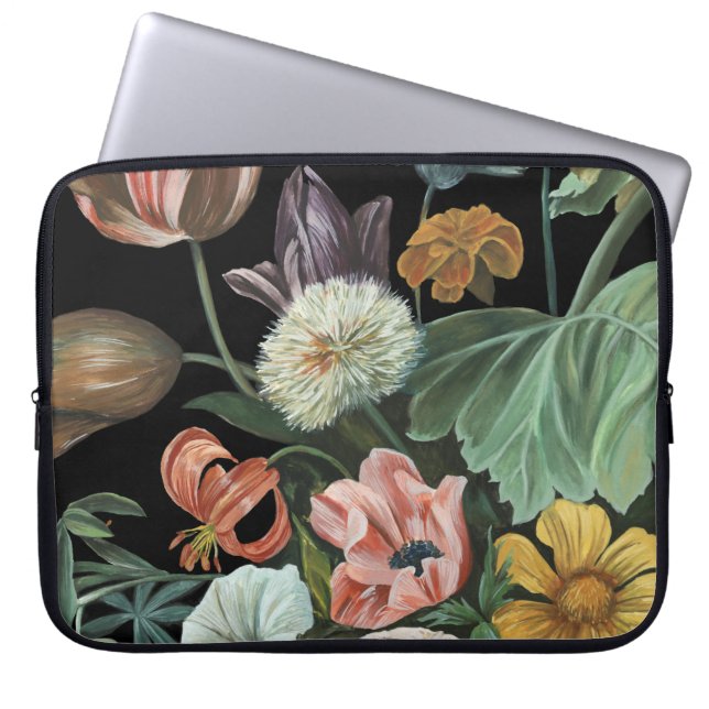 Funda Para Portátil Floral barroca - Bouquet de flores (Frente)