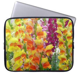 Funda Para Portátil Floral colorida de Snapdragons
