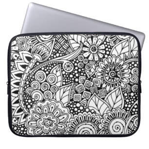 Funda Para Portátil Floral étnico inspirado