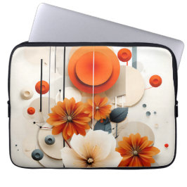 Funda Para Portátil Floral Geométrico Abstracto