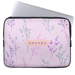 Funda Para Portátil Floral Pastel personalizada, elegante