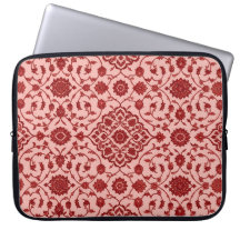 Funda para portátil floral persa rosa