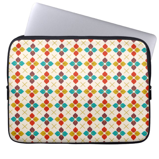 Funda Para Portátil Floral retro (Frente)