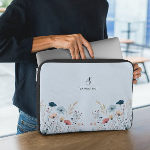 Funda Para Portátil Floral salvaje