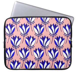 Funda Para Portátil Floral simétrica: patrón de cosecha colorida