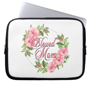 Funda Para Portátil Floral Wreath Blessed Mom