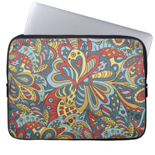 Funda Para Portátil Floral Y Glamour Patrón De Moda Sin Marea