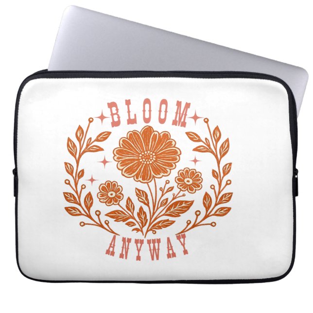 Funda Para Portátil Florecer De Todos Modos (Frente)